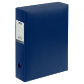 Короб архивный на кнопке OfficeSpace разборный, 70мм, пластик, 900мкм, синий