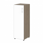 Yalta Шкаф узкий LT.SU-2.4 R (L) white Вяз/Стекло white 400*450*1195