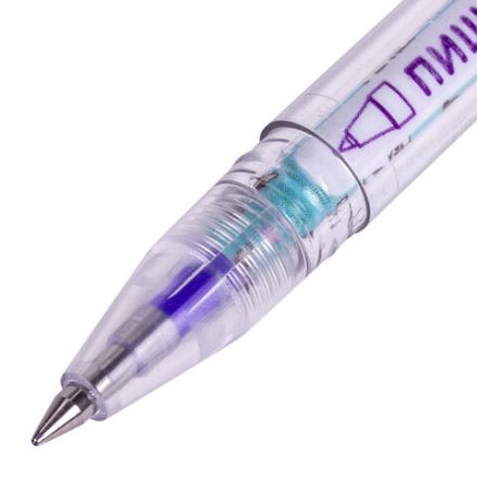 Ручка стираемая гелевая ЮНЛАНДИЯ "Щенята", СИНЯЯ, корпус ассорти, узел 0,5 мм, линия письма 0,35 мм, 143660