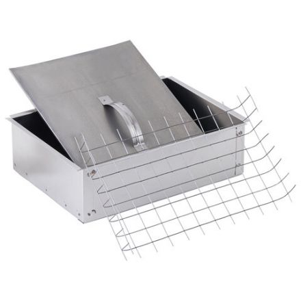 Коптильня одноярусная металлическая, размер 350х260х100 мм, в гофрокоробе, 701729