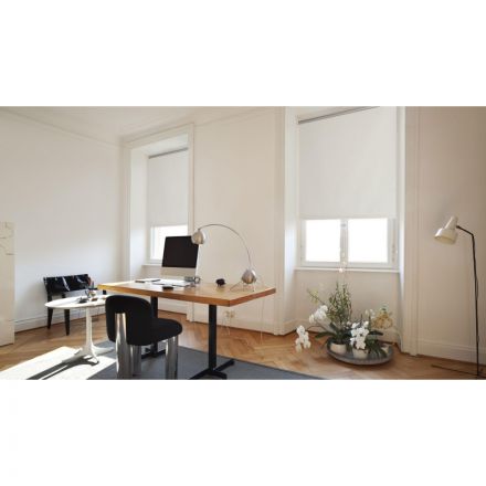 Рулонная штора ARX_Блэкаут Плайн Белый 080x160 Мини