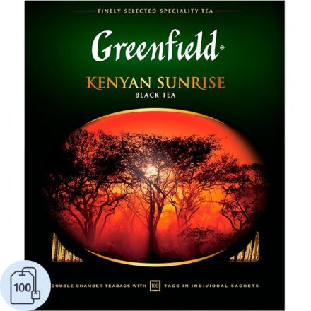 Чай Greenfield Kenyan Sunrise черн.фольгир. 100 пак/уп 0600-09 Чай Greenfield Kenyan Sunrise черн.фольгир. 100 пак/уп 0600-09