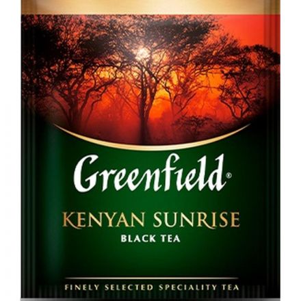 Чай Greenfield Kenyan Sunrise черн.фольгир. 100 пак/уп 0600-09 Чай Greenfield Kenyan Sunrise черн.фольгир. 100 пак/уп 0600-09