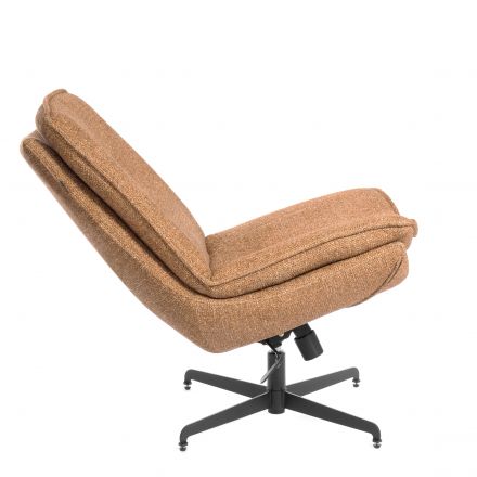 Кресло лаунж Cosmo велюр/букле, VT shape amber