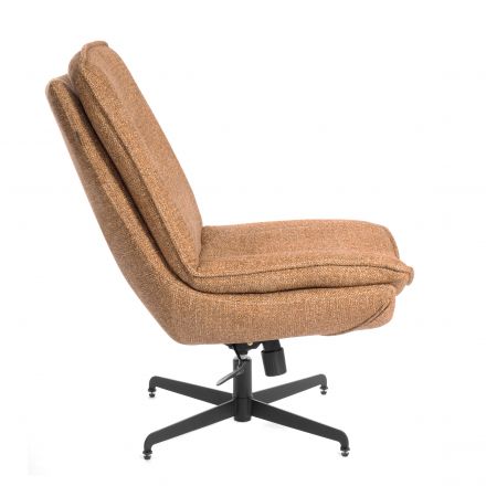 Кресло лаунж Cosmo велюр/букле, VT shape amber