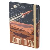 Блокнот с резинкой в клетку 96 л., А5 (145х203 мм), твердая обложка, BRAUBERG, "SpaceX", 113724 Блокнот с резинкой в клетку 96 л., А5 (145х203 мм), твердая обложка, BRAUBERG, "SpaceX", 113724