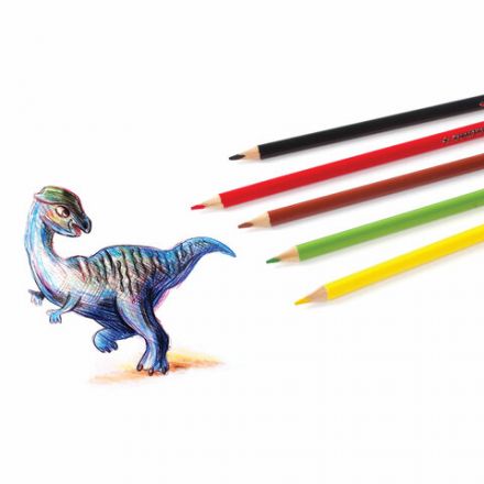 Карандаши цветные ЮНЛАНДИЯ "ТРОПИКИ", 12 цветов, с РАСКРАСКОЙ, трехгранные, грифель 3 мм, натуральное дерево, 181647