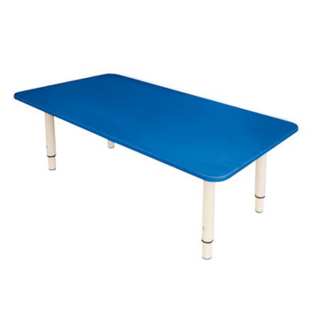 Стол детский "Дошколенок", 900х450х400-580 мм, регулируемый, рост 0-3 (85-145 см), пластик, синий, слоновая кость Стол детский "Дошколенок", 900х450х400-580 мм, регулируемый, рост 0-3 (85-145 см), пластик, синий, слоновая кость