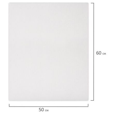 Холст на подрамнике BRAUBERG ART BASIC, 50х60 см, 280 г/м2, хлопок, мелкое зерно, грунт, 192668