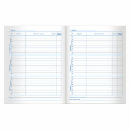 Дневник 1-11 класс 40 л., на скобе, ПИФАГОР, обложка картон, БЕЛЫЙ, 105509