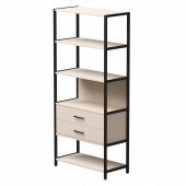 Набор стеллажных систем №5 Everprof EVO 830x385x1840 Кашемир/Черный