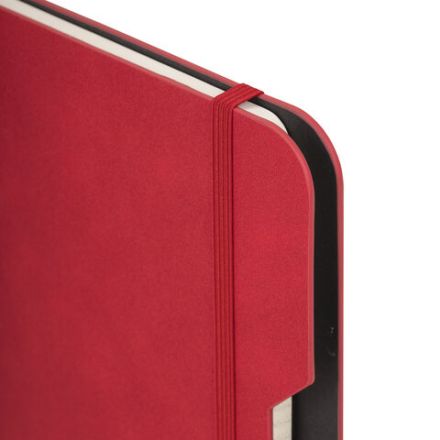 Блокнот А5 (162х218 мм), BRAUBERG "NOTE", под кожу софт-тач, с резинкой, 80 л., клетка, красный, 113439 Блокнот А5 (162х218 мм), BRAUBERG "NOTE", под кожу софт-тач, с резинкой, 80 л., клетка, красный, 113439