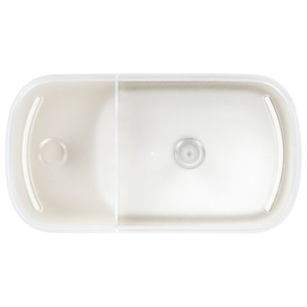 Диспенсер/дозатор DUET для мыла и моющего средства + губка, БЕЛЫЙ, 11х20х12 см, LAIMA HOME, 700043