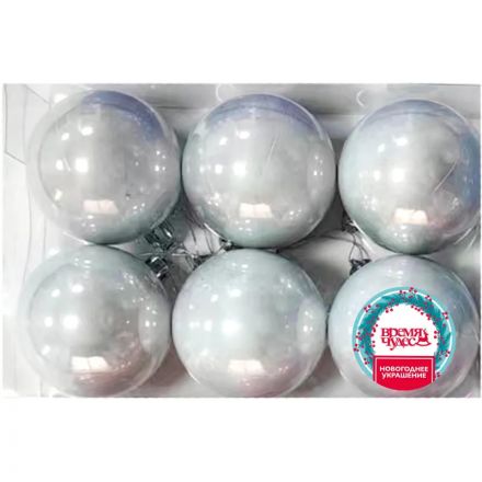 Набор шаров подвесных из полистирола, наб.6 шт / 6x6x6см арт.92707 Набор шаров подвесных из полистирола, наб.6 шт / 6x6x6см арт.92707