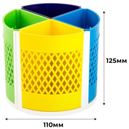 Подставка-органайзер д/канц.мелочей Attache Bright Colours 6отд вращ ассорт Подставка-органайзер д/канц.мелочей Attache Bright Colours 6отд вращ ассорт