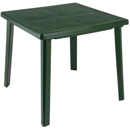Стол пластиковый SPG_квадратный 80х80, темно-зеленый