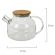 Чайник заварочный 900 мл "Бочонок", жаропрочное стекло, спиральное сито, DASWERK (ДАСВЕРК), 608644