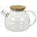 Чайник заварочный 900 мл "Бочонок", жаропрочное стекло, спиральное сито, DASWERK (ДАСВЕРК), 608644