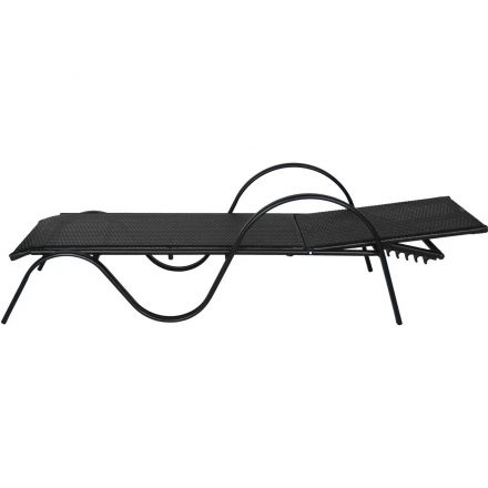 Лежак BELK_ Барселона ротанг каркас черный, искусственный ротанг коричневый Лежак BELK_ Барселона ротанг каркас черный, искусственный ротанг коричневый