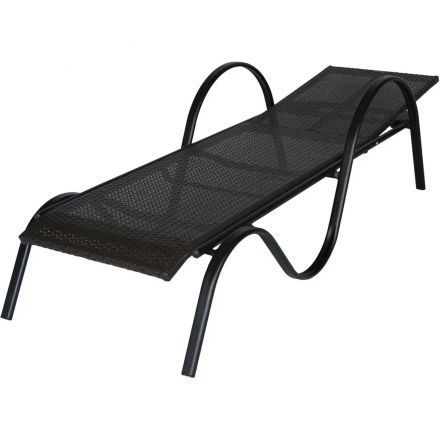Лежак BELK_ Барселона ротанг каркас черный, искусственный ротанг коричневый Лежак BELK_ Барселона ротанг каркас черный, искусственный ротанг коричневый