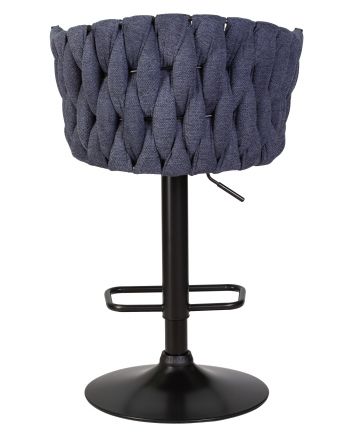 Стул барный DOBRIN LEON, синяя ткань (LAR-275-29)