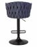 Стул барный DOBRIN LEON, синяя ткань (LAR-275-29)