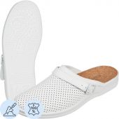 Сабо Ионел муж.нат.кожа цв.белый, пробковая стелька (р.44) (95480108)