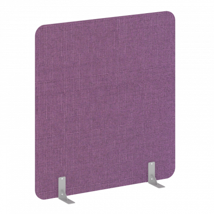 R-line soft Перегородки на металлических опорах на фетровых подпятниках AP.F-140-150 Romeo 06/Серый металл 1400*18*1500