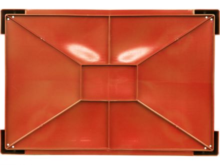 Ящик 600х400х135 дно сплошное красный Ящик 600х400х135 дно сплошное красный