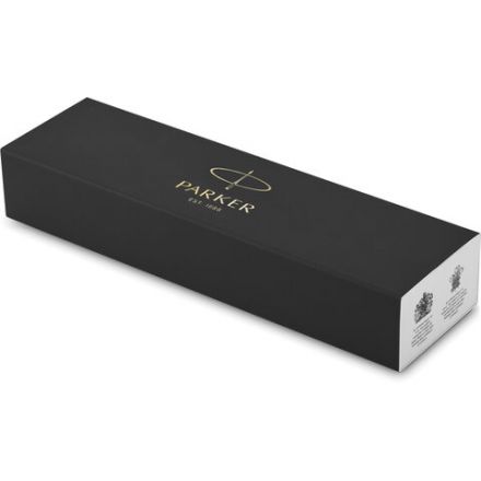 Ручка шариковая PARKER "Jotter Core Stainless Steel GT", корпус серебро, позолота, синяя, 1953182