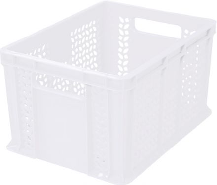 Ящик 400х300х230 мороз. перфорированный, с ручками  натуральный