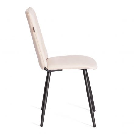 Стул обеденный La Rousse NEW, велюр, серый/черный, 29, 45x55x93 см Стул обеденный La Rousse NEW, велюр, серый/черный, 29, 45x55x93 см