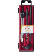 Готовальня ArtSpace, 6 предметов, циркуль 135мм, пластиковый футляр Готовальня ArtSpace, 6 предметов, циркуль 135мм, пластиковый футляр