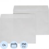 Конверт С4 ECOPOST белый стрип 229х324 без зап. 80г бел.92-100% 250 шт/уп