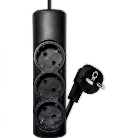 Удлинитель PROGIX PG324 3р/3м/3,5кВт/16А заземление, черный, КГ-ХЛ 3х1.5