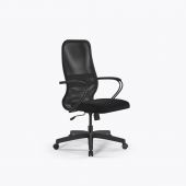 Кресло Sit 8 B2-8K - X1+UMF(X1) /Uh00/Wh00/K3bL(M09.B02.G15.W01) Тем.серый-Черный