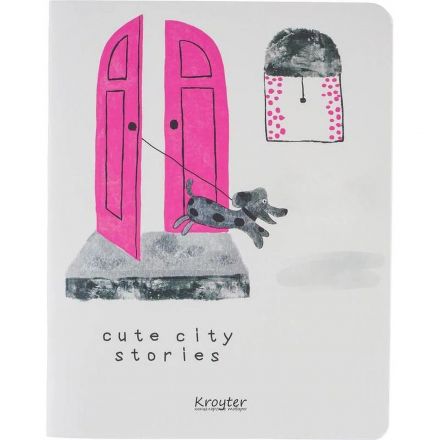 Тетрадь общая Kroyter А5,48л,клетка,скрепка Сити, 65918 4дизайна в асс