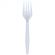 Вилка одноразовая 162мм, бел., кукурузный крахмал, 50шт/уп Вилка одноразовая 162мм, бел., кукурузный крахмал, 50шт/уп