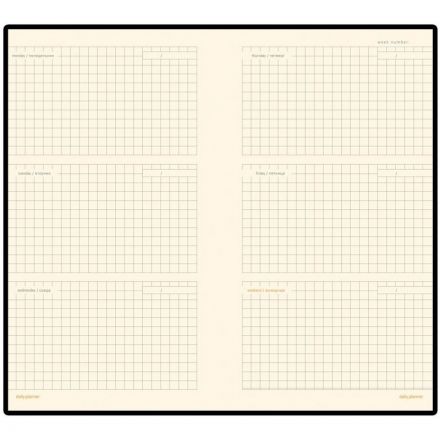 Еженедельник недатированный красный А6  METROPOL, 3-492/02