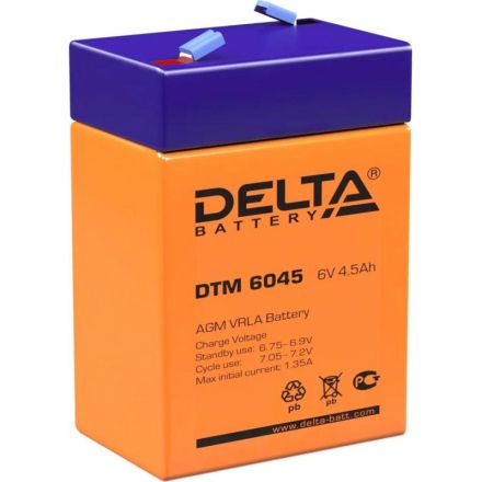 Батарея для ИБП Delta DTM 6045  6/4,5 В/Ач 70x47x107
