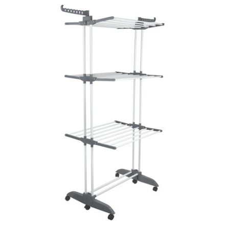 Сушилка напольная для белья раскладная МНОГОФУНКЦИОНАЛЬНАЯ, 3 уровня, на колесах, "Super Compact", СКЛАДНОЕ ОСНОВАНИЕ, LAIMA HOME, 608462 Сушилка напольная для белья раскладная МНОГОФУНКЦИОНАЛЬНАЯ, 3 уровня, на колесах, "Super Compact", СКЛАДНОЕ ОСНОВАНИЕ, LAIMA HOME, 608462