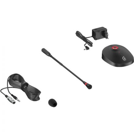 Микрофон Roxton RM-01, настольный с ветрозащитой, кабель 5м Микрофон Roxton RM-01, настольный с ветрозащитой, кабель 5м