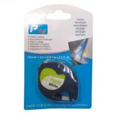 Картридж бумажн Vell VL-D-91200(12мм,чер на бел)д/LetraTagLT-100H,vell91200