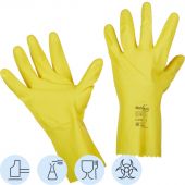 Перчатки Manipula Specialist Блеск L-F-01 из латекса желтые (размер 9-9.5, L)