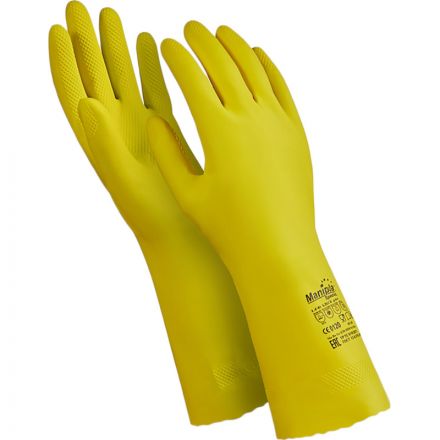 Перчатки Manipula Specialist Блеск L-F-01 из латекса желтые (размер 9-9.5, L)