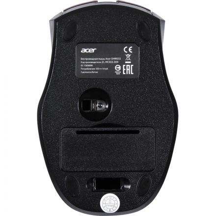 Мышь компьютерная Acer OMR032, черно-красный