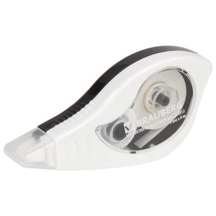 Корректирующая лента BRAUBERG BLACK&WHITE, 5 мм х 8 м, корпус белый, механизм перемотки, блистер, 226813 Корректирующая лента BRAUBERG BLACK&WHITE, 5 мм х 8 м, корпус белый, механизм перемотки, блистер, 226813