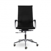 Кресло СН-300 Кайман В soft хром Ср S-0401 (черный)