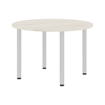 Конференц - стол круглый XRT 120 Сосна Эдмонт/Алюминий 1200х1200х750 XTEN Конференц - стол круглый XRT 120 Сосна Эдмонт/Алюминий 1200х1200х750 XTEN