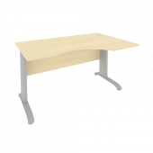 Riva Metal-L Стол криволинейный правый ПЛ.СА-2 (R) Клён/Тёмно-серый металл 1400*900*750 Riva Metal-L Стол криволинейный правый ПЛ.СА-2 (R) Клён/Тёмно-серый металл 1400*900*750